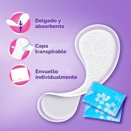 Always Daily Fresh Protectores Diarios Delgados, Absorción Regular, Protectores sin Fragancia, 162 Unidades