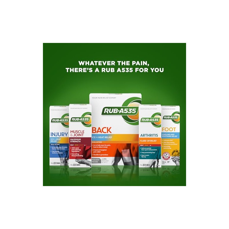 Rub A535 RUB A535 Injury Ice to Heat Relief Cream,