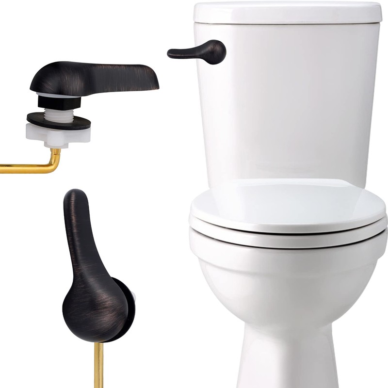 iFealClear Universal Brass Toilet Handle Replacement Kit, Front Mount Toilet