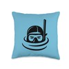 Mask-Diving Scuba-Divers Water-Sports Scuba-Diving Throw Pillow