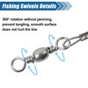 Circle Hook Rigs Saltwater Steel Leader Wire with Swivels Octopus