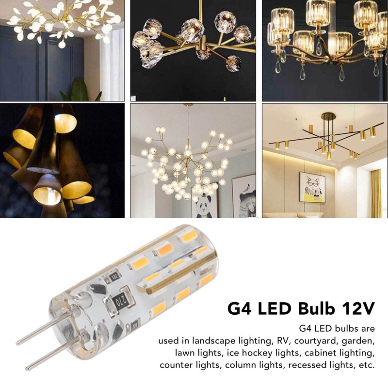 10pcs G4 LED Bulb 1.5W DC12V Warm White 3000K 110LM