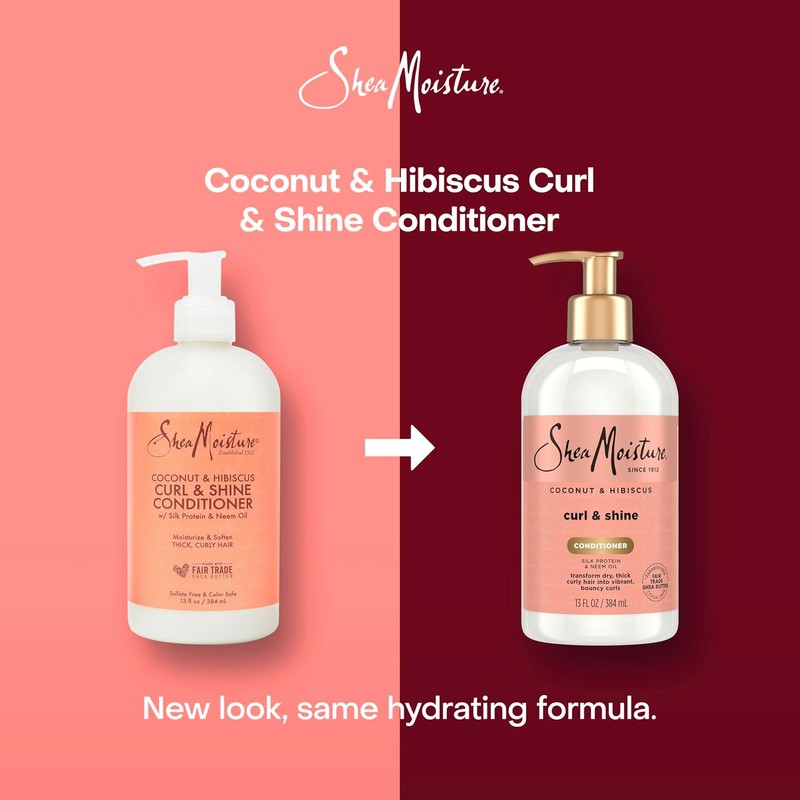 Shea Moisture Coconut & Hibiscus Curl & Shine Conditioner for