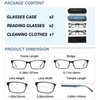 RaoOG Reading Glasses Men Blue Light Blocking - 2 Pack