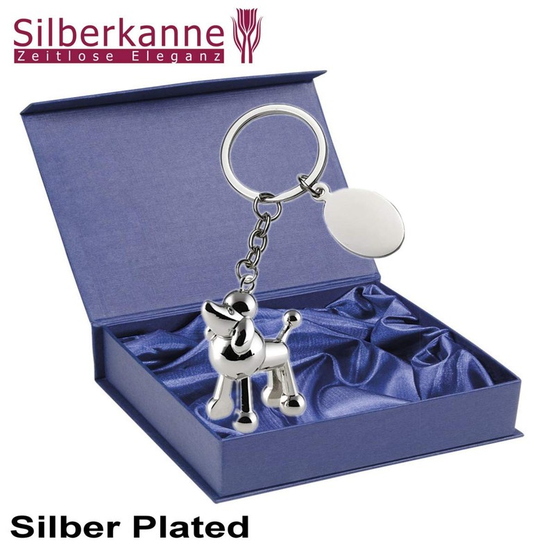 SILBERKANNE Keyring Poodle 10 x 3.5 x 2 cm Premium