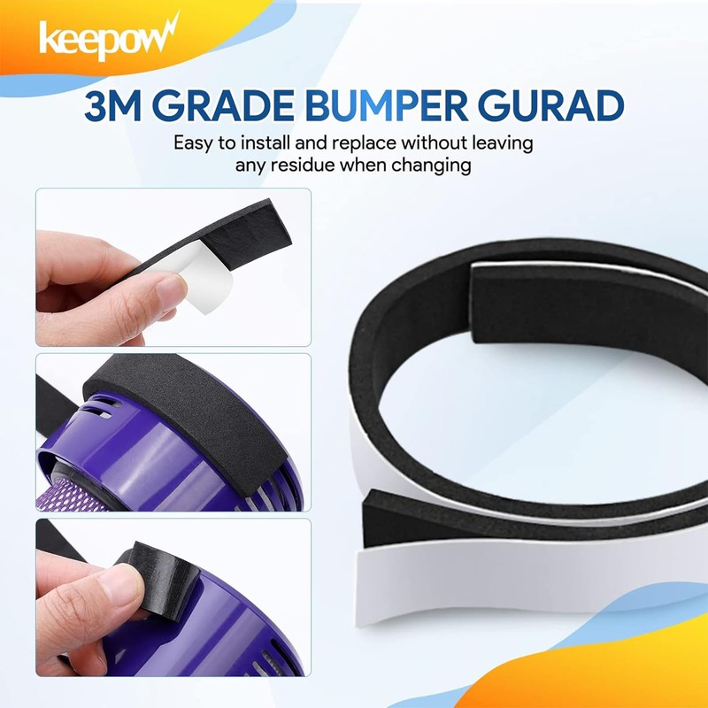 KEEPOW 2 Pack Roomba Bumper Protect Robot Fit for iRobot