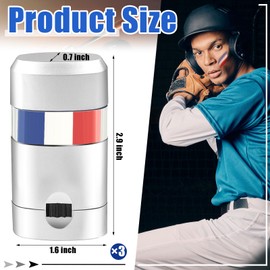 Maxcheck 6 Pcs Red White and Blue Eye Face Paint Blendable Safe Glare Reduction Football Face Paint for Sports Makeup, Kids, Adults, Athletes, Baseball, Softball Players, 3 Colors