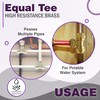 DOJA Barcelona T-Piece Brass 25 mm Polyethylene Pipe Connection 25