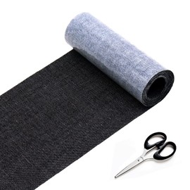 Iron-On Patches, Premium Iron-On Patches, Jeans Black, Denim Patches, Iron-On Inside, Jeans Patches, Back Iron, Patches for Repair Jeans, Clothing of Children and Adults, 10.5 x 150 cm