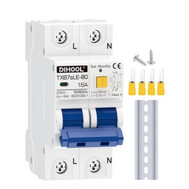 DIHOOL Rohs FI Circuit Breaker 1P+N 16A 30mA Type A 230V/AC Residual Current Circuit Breaker FI Switch Circuit Breaker