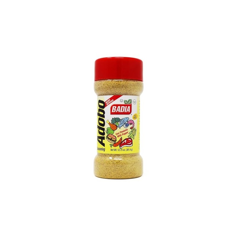Badia Adobo Con Pimienta, 12.75 Oz: Ahumado, Picante Y Sabroso