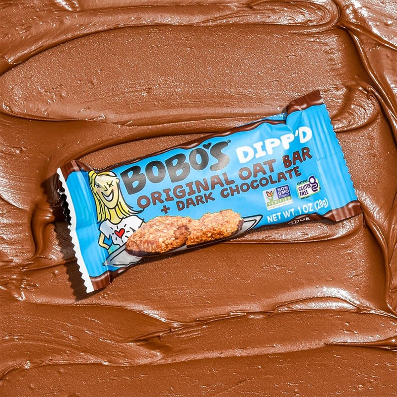 Bobo's Dipp’d Bars (30 ct Case) (Original with Dark Chocolate)