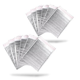 Regipro b Aluminum Cold Storage Bag, Size M, Set of 10, Commercial Use, Large Capacity, Refrigeration, Freezing, Tape, 9.8 x 11.8 x 2.0 inches (25 x 30 + 5 cm)