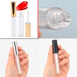 10ml Empty Lip Gloss Container for DIY Projects Cosmetic Container Black (Matte) 5ea