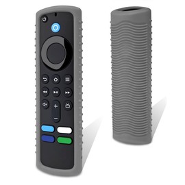 Protective Cover for Fire TV Stick Remote, Friendly Silicone Material, DropProof, DustProof, Washable, Compatible with Most Models of Fire Stick 4k Voice Remote Case, Fire TV Remote Skin (Gray)