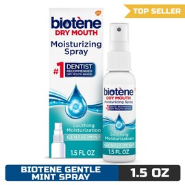 Biotène Biotene Dry Mouth and Fresh Breath Moisturizing Spray, Gentle Mint, 1.5 Oz