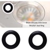 5 Pack Silicone Sink Drain Bracket Seal Ring,Drainage Seal,Universal Drainage