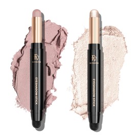 FV Eyeshadow Pen Set 2 Pack, Cream Eyeshadow Highly Pigmented, Waterproof and Long-Lasting Eyeshadow Sticks, Crease-Free with Shimmer