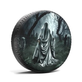 17 Inch Spare Tire Cover, Weatherproof Dustproof Sun Protection Funny Spare Tire Covers Universal Wheel Tire Covers for Jeep Wrangler SUV Accessories