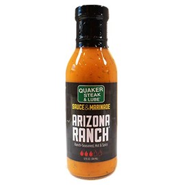 Quaker Steak and Lube Arizona Ranch Wing Sauce - 12 Ounce Glass Bottle of Quaker Steak & Lube Arizona Ranch Sauce