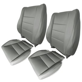 AUTOKAY Driver & Passenger Bottom & Upper Seat Cover Gray for Honda Accord 2008-2012