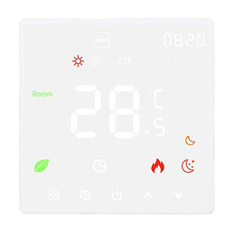 Smart Thermostat Touch Screen Programmable Floor Heating Thermostat for Gas