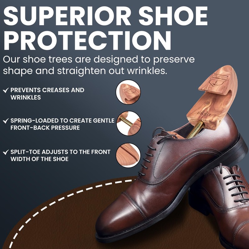 Cedar Shoe Tree, Shoe Trees for Men, Shoe Trees for