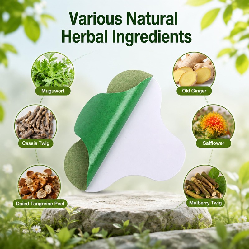 100 Pcs Neck Patches, Warming Herbal Plaster Maximum Strength Heat