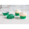 Fox Run Green Foil Bake Cups, Mini, 48 Cups