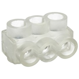 Burndy BIBS2/0-3 Unitap Multi Port Single Sided, 3 Ports, 14-2/0 AWG/kcmil Wire Range, 2.19" Length, 1.31" Width, 1.38" Height