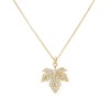 Jean Beau Gold Maple Fall Leaf Pendant Necklaces for Women,