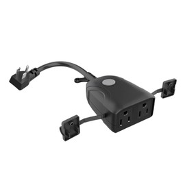Swokely Smart Outdoor WiFi Plug, Smart Plug with Remote Control App Timer Function IP53 Waterproof for Home Garden Pool Kitchen Balcony
