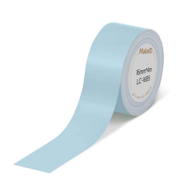 MakeID L1-C Label Maker Tape Refills, 16mm x 4m (0.63"