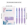 BAYTORY 8Pcs Cute Retractable Erasable Gel Pens, Blue and Black