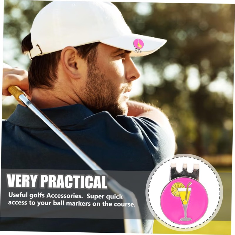 Mipcase Golf Hat Clip Marker Portable and Decorative Golf Accessory