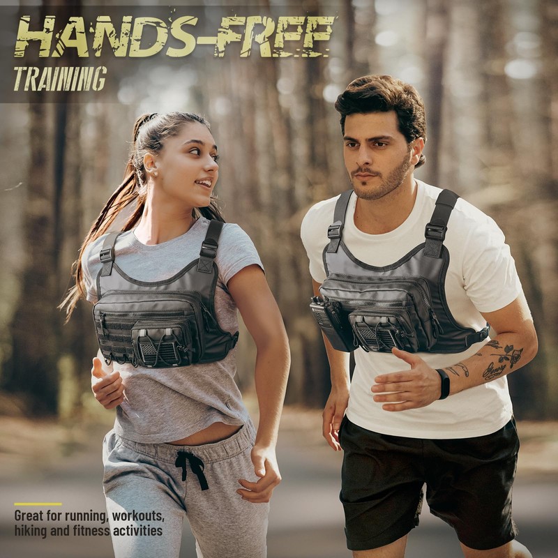 Chest Bag for Men Women, Outdoor Sport Chest Pack Rig