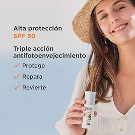 ISDIN Isdinceutics hyaluronic concentrate, serum facial ligero y ultrahidratante  FotoUltra Age Repair Fusion Water SPF 50, Protector Solar Facial de 