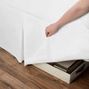 BLC White Queen Bed Skirt, 14 Inch Tailored Drop, Premium