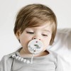 Ryan & Rose Cutie PAT Pacifier Teether (Flat, Grey)