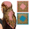 ReignSword 35” Large Square Head Scarf for Women, 2 Pcs