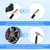 6pcs Tire Inflator Hose Adapter Kit, Quick Connect Car Tire