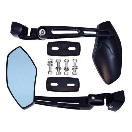 MOTORTOGO BLACK SPORTS REARVIEW SIDE MIRRORS 4 YAMAHA FZ1 FZ6 FZ6R YZF R1 R6 R6S 600 1000