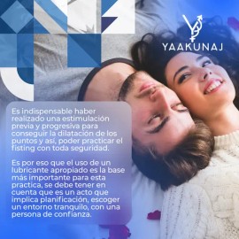 Crema Íntima Yaakunaj Fisting Extra 30ml Lubricación Intensa Desensibilizante Textura Suave Base Acuosa Compatible con Juguetes Fácil de Limpiar Uso  