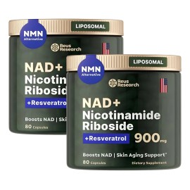 2 Frasco Nicotinamida Ribósido Liposomal + Resveratrol