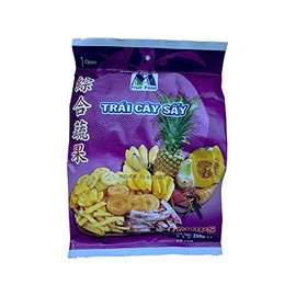 Fruit Food Mixed Fruit Chips, Dried Fruit Chips, Trai Cay Say 8.8 oz