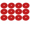 12PCs Round Reflector Red Reflective Sticker Waterproof Signal Warning for