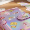 Bolsa De Carpeta Carpeta Planner A6 Cartoon Macaron Rosa
