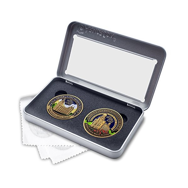 Armor Coin LDS Salt Lake Temple and Logan Temple Medallions