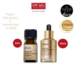 DR.WU Squalanex Rosehip Revitalizing Oil Serum (5ml/30ml) | Face Oil Anti Aging Brightening Skin Barrier Non-Sticky