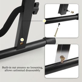 Guitar Stand, Guitar Stand for Acoustic Guitar, Wooden A-Frame Guitar Floor Stand For Acoustic Guitars, Non-Slip Rubber Padding and Foam Arms, Single Guitar Holder Stand (Blackwood, Acoustic Guitar)